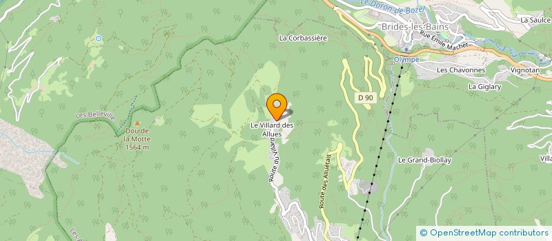 localisation de l'entreprise MONSIEUR ADRIEN BEL  LES ALLUES