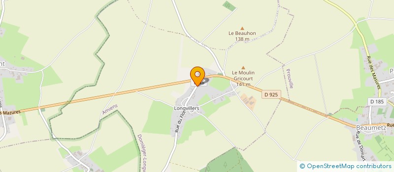 localisation de l'entreprise MONSIEUR ADRIEN BELLAVOINE  DOMLEGER-LONGVILLERS