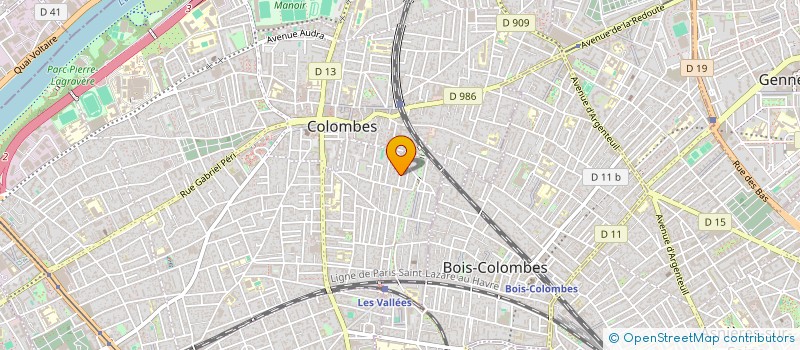 localisation de l'entreprise MONSIEUR ADRIEN BENARD à COLOMBES