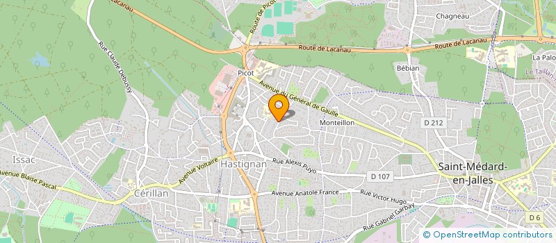 localisation de l'entreprise MONSIEUR ADRIEN BENEDETTI  SAINT-AUBIN-DE-MEDOC