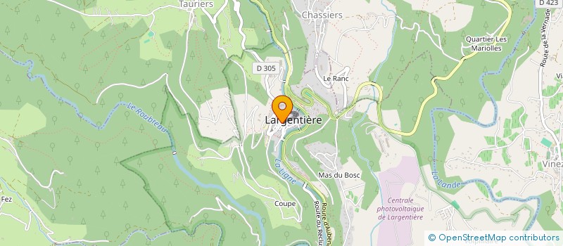 localisation de l'entreprise MONSIEUR ADRIEN BERTH à LARGENTIERE