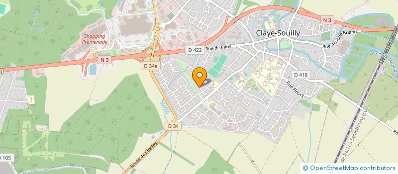 localisation de l'entreprise MONSIEUR ADRIEN BERTHEAU  CLAYE-SOUILLY