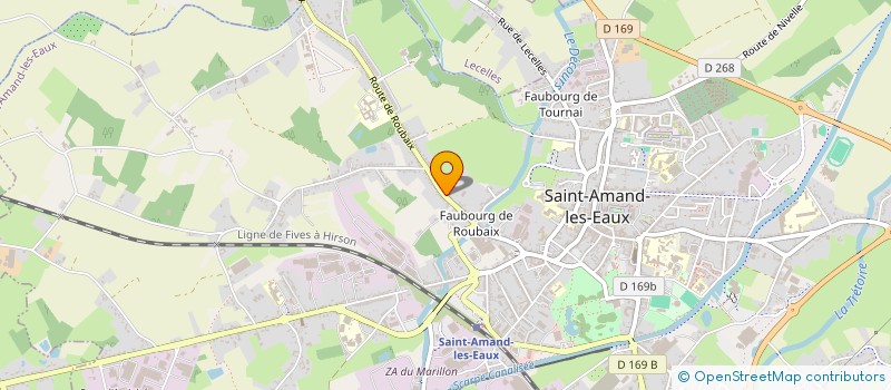 localisation de l'entreprise MONSIEUR ADRIEN BERTHET  SAINT-AMAND-LES-EAUX