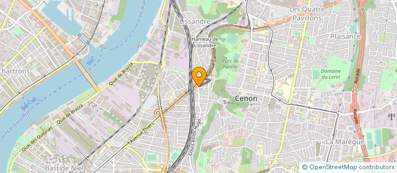 localisation de l'entreprise MONSIEUR ADRIEN BERTHOU  CENON