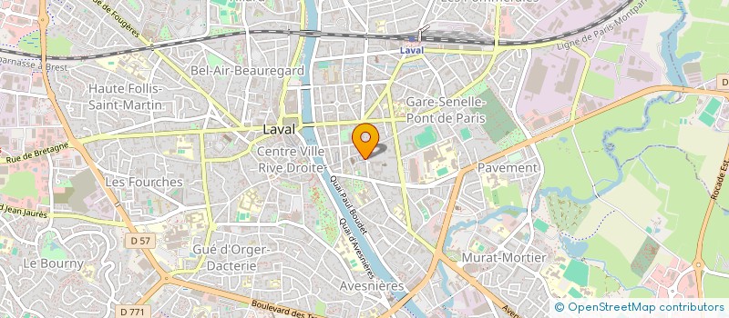 localisation de l'entreprise MONSIEUR ADRIEN BIDOT à LAVAL