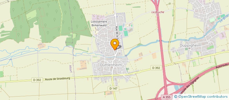 localisation de l'entreprise MONSIEUR ADRIEN BIECHEL  DUTTLENHEIM