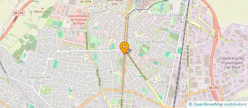 localisation de l'entreprise MONSIEUR ADRIEN BIGEARD  DIJON