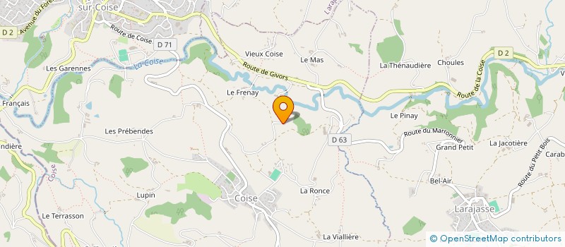 localisation de l'entreprise MONSIEUR ADRIEN BIGOTTI  COISE