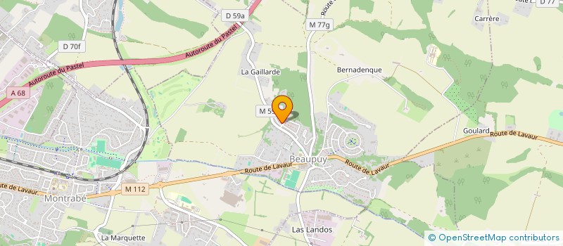 localisation de l'entreprise MONSIEUR ADRIEN BIHEL  BEAUPUY