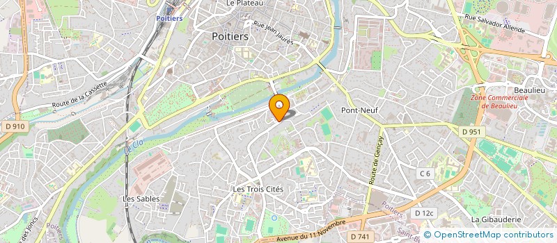 localisation de l'entreprise MONSIEUR ADRIEN BIRON  POITIERS