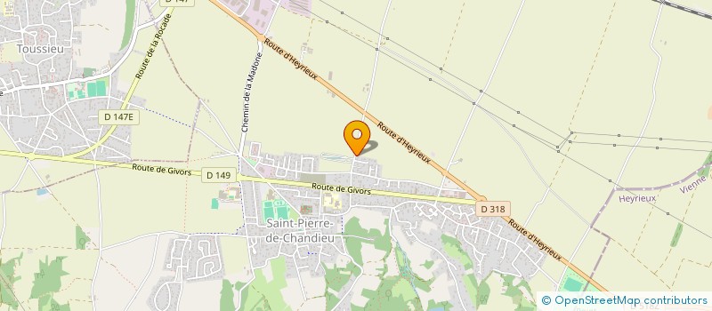 localisation de l'entreprise MONSIEUR ADRIEN BLANCHET  SAINT-PIERRE-DE-CHANDIEU