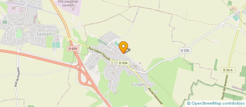 localisation de l'entreprise MONSIEUR ADRIEN BLAREAU  CURGIES