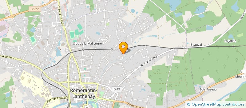 localisation de l'entreprise MONSIEUR ADRIEN BLONDEAU  ROMORANTIN-LANTHENAY