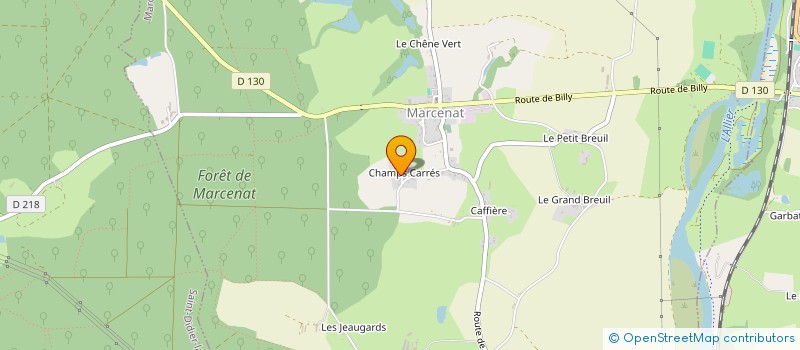 localisation de l'entreprise MONSIEUR ADRIEN BLONDET à MARCENAT
