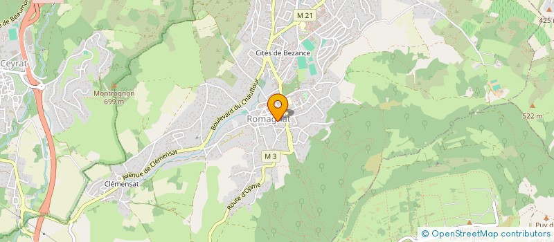 localisation de l'entreprise MONSIEUR ADRIEN BOISSIER  ROMAGNAT