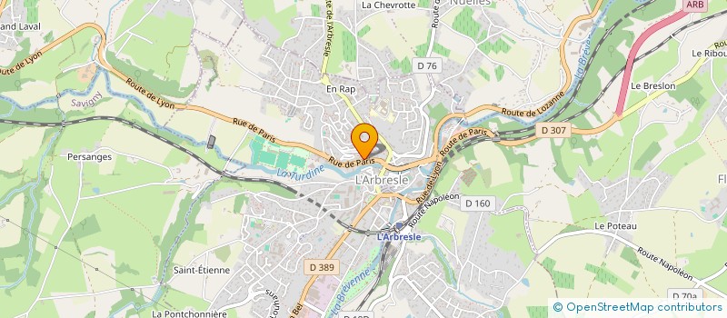 localisation de l'entreprise MONSIEUR ADRIEN BOLLENGIER à L'ARBRESLE