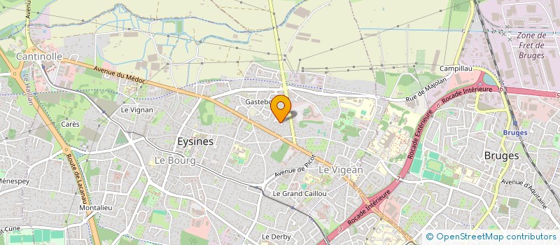 localisation de l'entreprise MONSIEUR ADRIEN BONHEUR  EYSINES