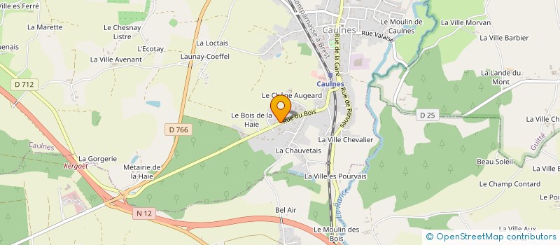 localisation de l'entreprise MONSIEUR ADRIEN BOUDET  CAULNES