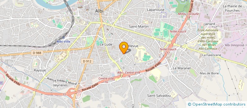 localisation de l'entreprise MONSIEUR ADRIEN BOULOGNE à ALBI