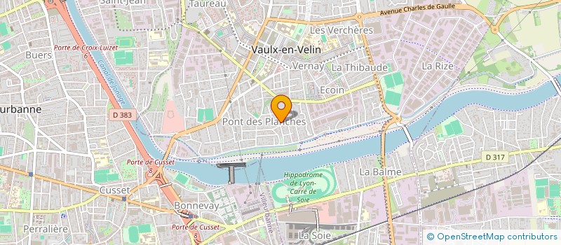 localisation de l'entreprise MONSIEUR ADRIEN BOUSCH à VAULX-EN-VELIN