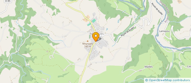 localisation de l'entreprise MONSIEUR ADRIEN BOUSQUET  MOYRAZES