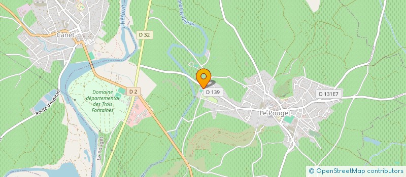 localisation de l'entreprise MONSIEUR ADRIEN BOUSSAC à LE POUGET