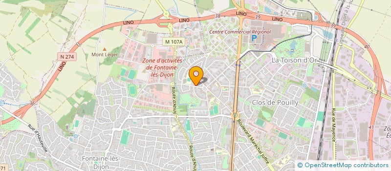 localisation de l'entreprise MONSIEUR ADRIEN BOUSSETON  DIJON
