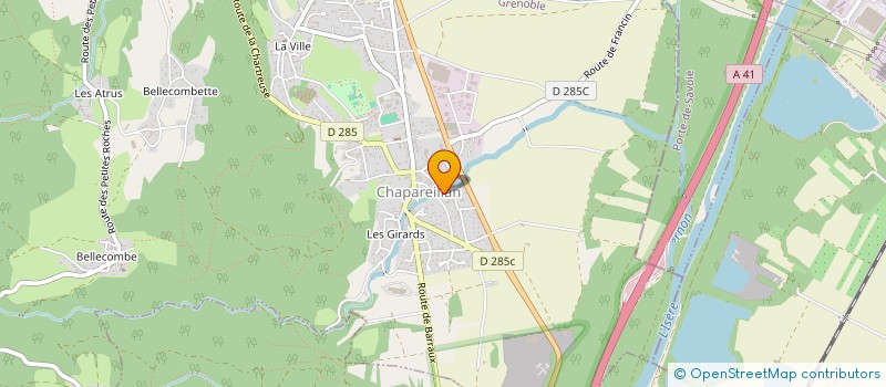 localisation de l'entreprise MONSIEUR ADRIEN BOUSSON  CHAPAREILLAN