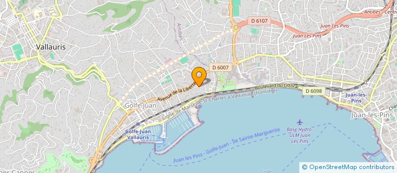 localisation de l'entreprise MONSIEUR ADRIEN BOUVIER  VALLAURIS