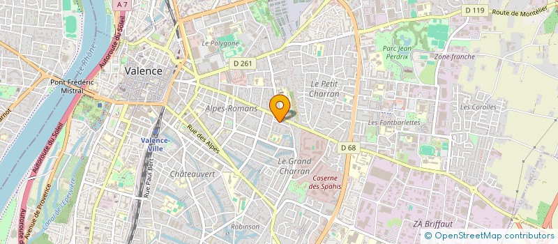 localisation de l'entreprise MONSIEUR ADRIEN BRAHIMI à VALENCE