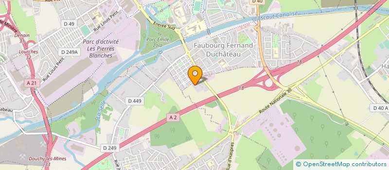 localisation de l'entreprise MONSIEUR ADRIEN BRASSELET  HAULCHIN