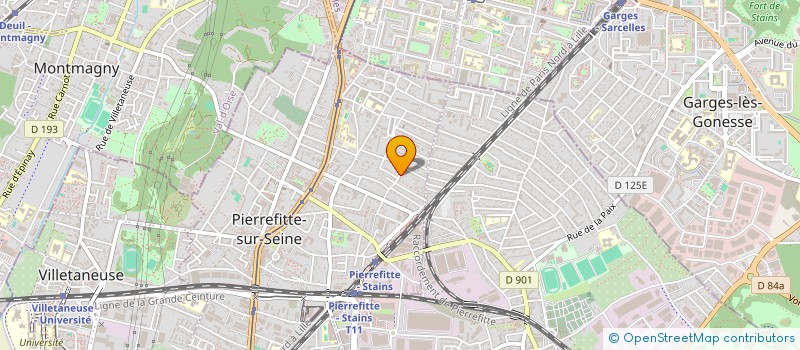 localisation de l'entreprise MONSIEUR ADRIEN BRECHETEAU  PIERREFITTE SUR SEINE