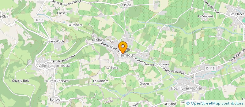 localisation de l'entreprise MONSIEUR ADRIEN BRERAT à PORTE-DES-PIERRES-DOREES