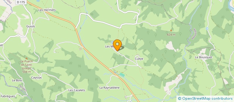 localisation de l'entreprise MONSIEUR ADRIEN BRUEL à SAINT-CHRISTOPHE-VALLON
