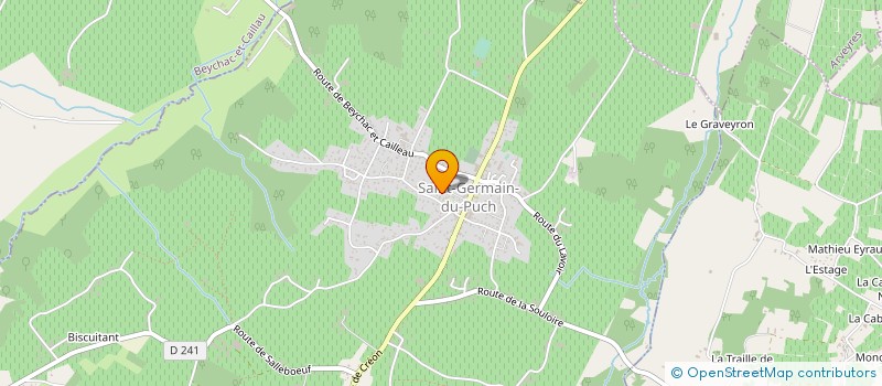 localisation de l'entreprise MONSIEUR ADRIEN BRUNET  SAINT-GERMAIN-DU-PUCH