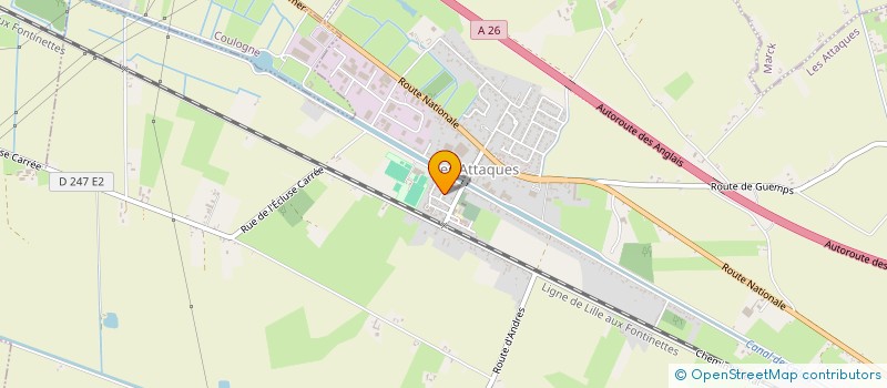 localisation de l'entreprise MONSIEUR ADRIEN BUSIN  LES ATTAQUES