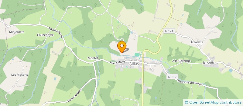 localisation de l'entreprise MONSIEUR ADRIEN BUSSELL  AILLAS