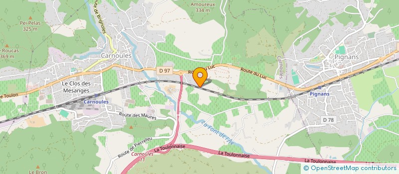 localisation de l'entreprise MONSIEUR ADRIEN BUSSINGER  CARNOULES