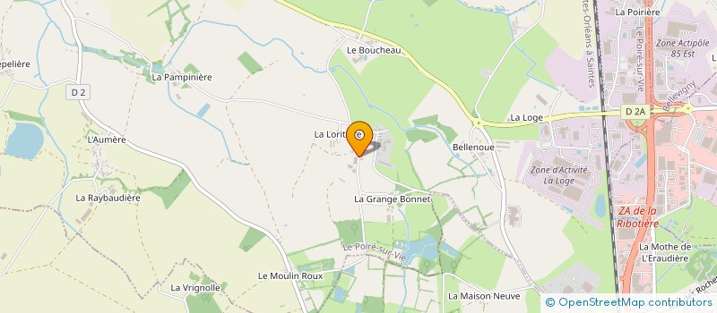 localisation de l'entreprise MONSIEUR ADRIEN BUTON  LE POIRE-SUR-VIE