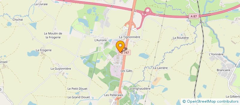 localisation de l'entreprise MONSIEUR ADRIEN CADOUIN à AUBIGNY-LES CLOUZEAUX