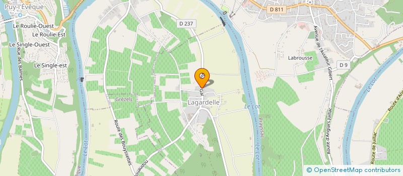 localisation de l'entreprise MONSIEUR ADRIEN CAGNAC  LAGARDELLE