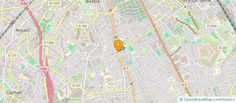 localisation de l'entreprise MONSIEUR ADRIEN CAGNARD  VILLEJUIF