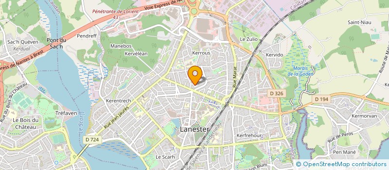 localisation de l'entreprise MONSIEUR ADRIEN CALIN  LOCMIQUELIC