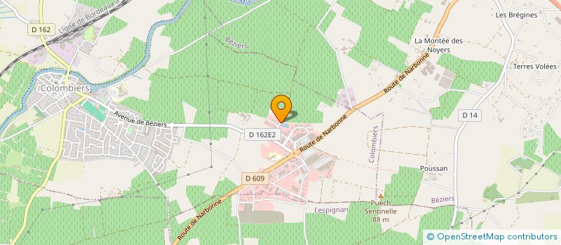 localisation de l'entreprise MONSIEUR ADRIEN CALMEL à COLOMBIERS