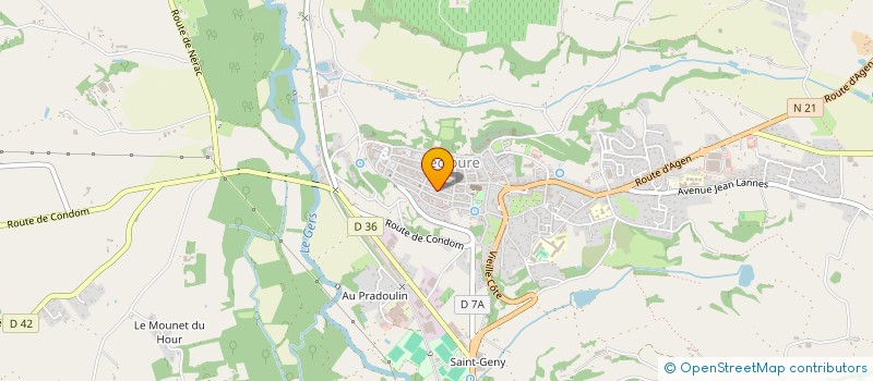 localisation de l'entreprise MONSIEUR ADRIEN CANTEGRIL  LECTOURE