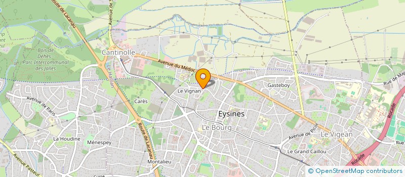 localisation de l'entreprise MONSIEUR ADRIEN CANTO  EYSINES