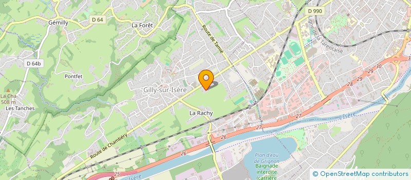 localisation de l'entreprise MONSIEUR ADRIEN CARCEY CADET  GILLY-SUR-ISERE