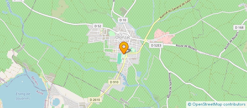 localisation de l'entreprise MONSIEUR ADRIEN CARRETIER  OLONZAC