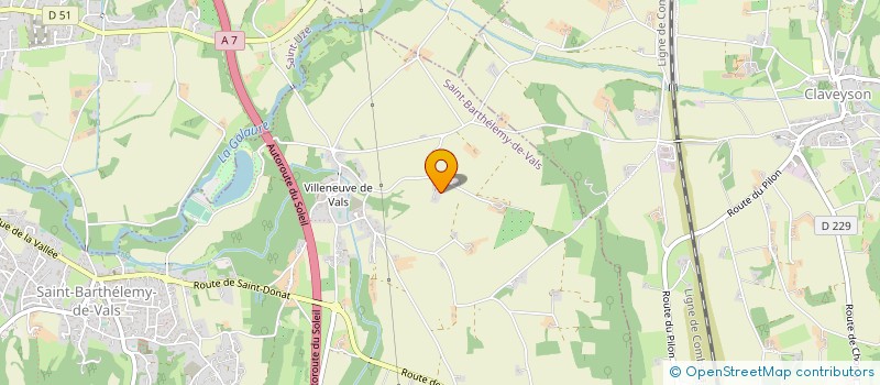 localisation de l'entreprise MONSIEUR ADRIEN CATY  SAINT-BARTHELEMY-DE-VALS