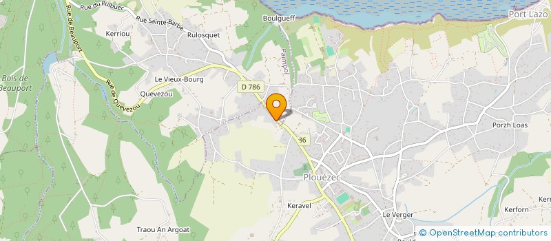localisation de l'entreprise MONSIEUR ADRIEN CAURET à PLOUEZEC